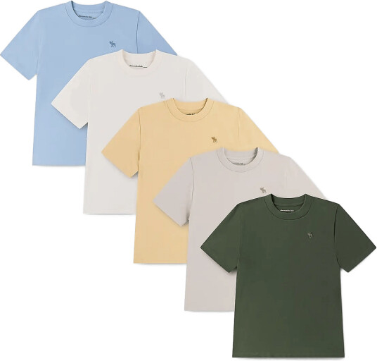 Abercrombie Kids Ty 5Pk Tees Green 132/140