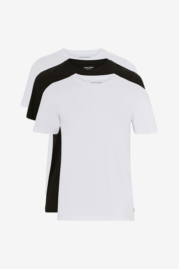 Jack & Jones - T-skjorte jjeOrganic Basic Tee SS 3-pakning - Svart