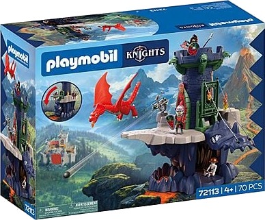 PLAYMOBIL Drageriddernes Tårn med 70 Deler - Flerfarget Figurer