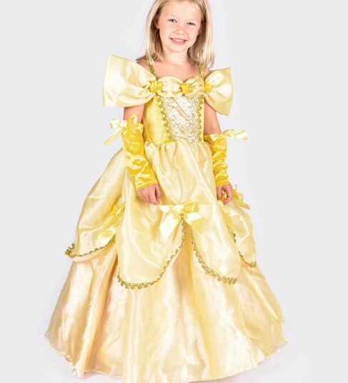 Robetoy Gul Prinsessekjole Barn Karnevalskostyme Medium Robetoy Gul Prinsessekjole Barn Karnevalskostyme Medium
