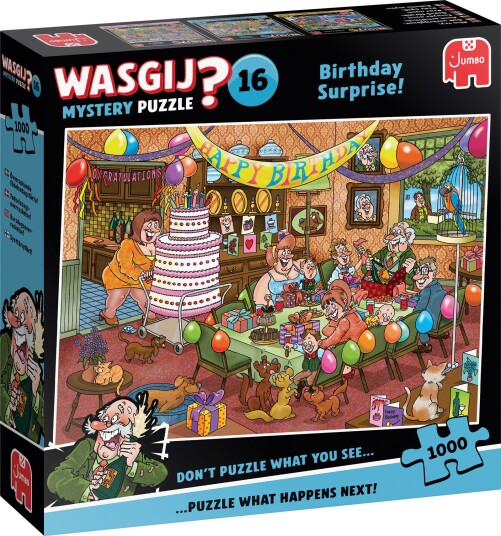 Wasgij Mystery 16 Puslespill Birthday Surprise! 1000 Brikker Wasgij Mystery 16 Puslespill Birthday Surprise! 1000 Brikker