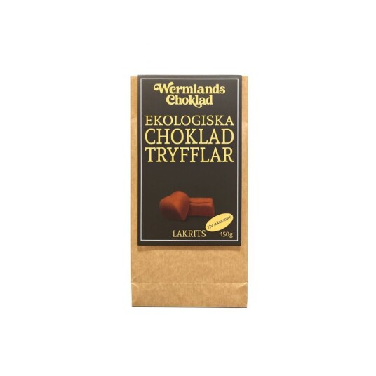 Wermlands sjokoladetrøfler lakris 150 g Wermlands sjokoladetrøfler lakris 150 g