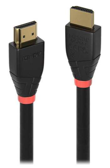 Lindy 10 m HDMI-kabel 4K 18 Gbit/s med Audio Return Channel, Sort