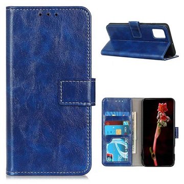 OnePlus 8T Lommebok-deksel med Magnetisk Lukning Blå