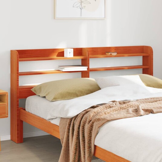  Hodegavl med hyller voksbrun 160 cm heltre furu 8721102854217