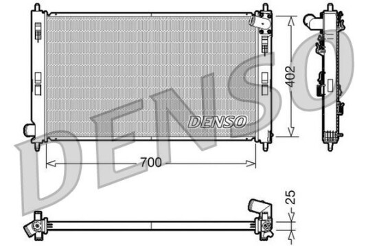 Radiator DENSO DRM45032 Radiator DENSO DRM45032