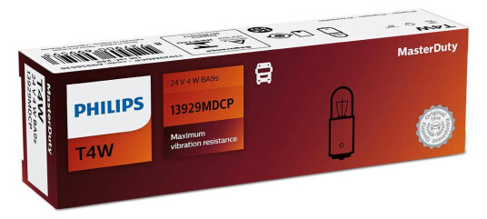 Philips T4W MasterDuty halogenpære 10 pakning
