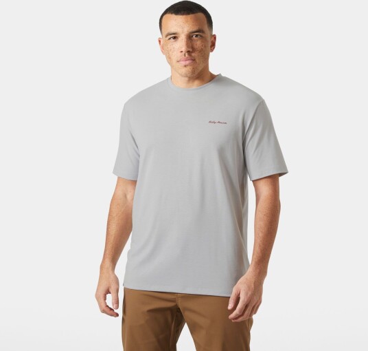 Helly Hansen Menn Skog Recycled Graphic T skjorte Grå S