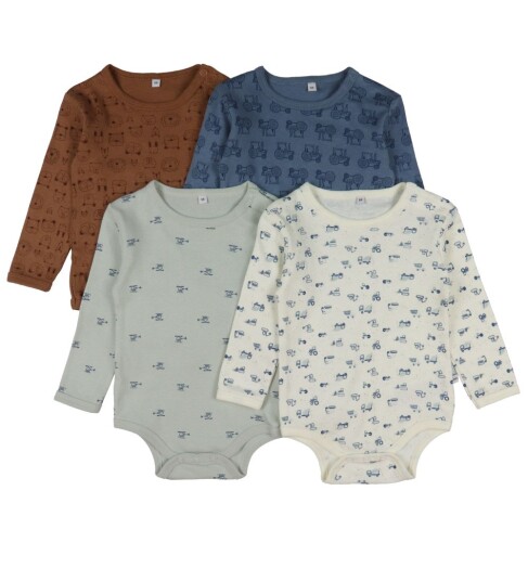 Pippi Body Ls Ao-Printed (4-Pack) - Multi/patterned - 56