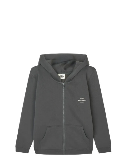 Mads Nørgaard Standard Hudini Zip Sweatshirt Grey 176 Mads Nørgaard Standard Hudini Zip Sweatshirt Grey 176