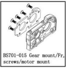 BSD 701-015 GEAR MOUNT/FR SCREWS/MOTOR MOUNT BSD 701-015 GEAR MOUNT/FR SCREWS/MOTOR MOUNT