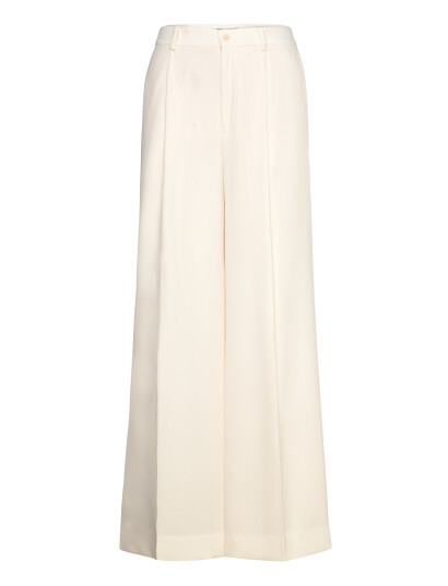 Lauren Ralph Lauren Double-Faced Georgette Wide-Leg Pant - Cream - 36 Lauren Ralph Lauren Double-Faced Georgette Wide-Leg Pant - Cream - 36