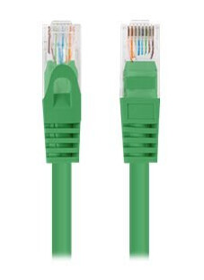 Lanberg Koblingskabel Rj-45 Hann Til Rj-45 Hann 1.5 M 4.8 Mm U/Utp Uskjermet Cat 5E Med Støvel Uten Hindringer Opptil 1 Gbps-Dataoverføringshastighet Grønn Ral 6024 En Pakke 10