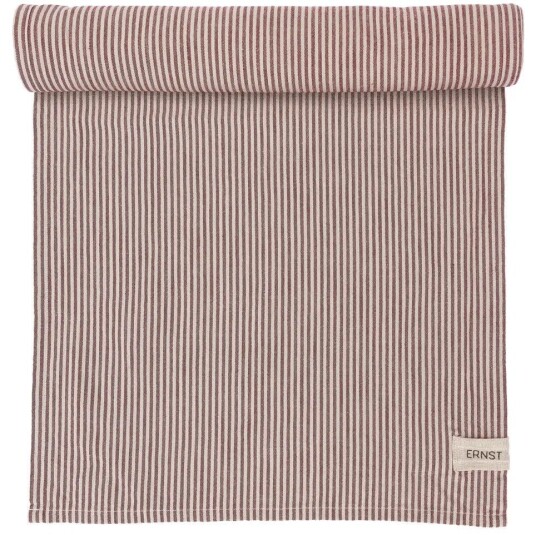 Ernst Bordløper Striper 45x250 cm Rød / Beige