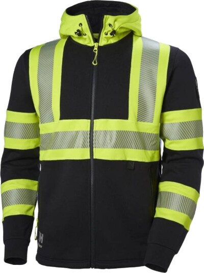 Helly Hansen Workwear ICU 79273 369 Hettegenser varsel svart/gul Str. S Klær Helly Hansen Workwear ICU 79273 369 Hettegenser varsel svart/gul Str. S Klær
