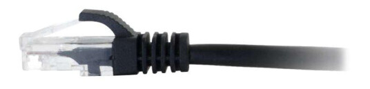 C2G Cat6 Booted Unshielded (UTP) Network Patch Cable - koblingskabel - 30 cm - svart