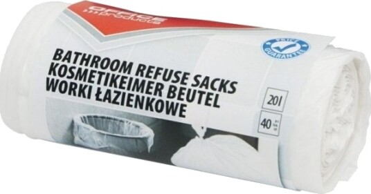 Office Products Husholdningsavfallspose Til Bad Standard Hdpe 20 L 40 Stk. Hvite