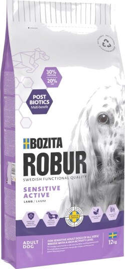 Bozita Robur Sensitive Grain Free Active Lam Sparepakke 2 X 12 kg Bozita Robur Sensitive Grain Free Active Lam Sparepakke 2 X 12 kg