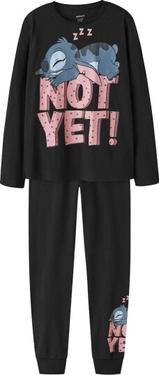 Name It Pysjamas 2 Deler Noos NkfAnda Nattsett Svart Name It 5 6 år (110 116) 2 delt nattøy