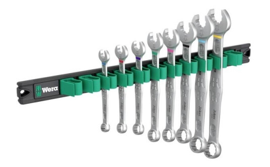 Wera 05020235001 9642 Magnetleiste 6003 Joker Imperial 1 Gaffelnøgle-Sæt 8 Dele 1/2 - 11/16