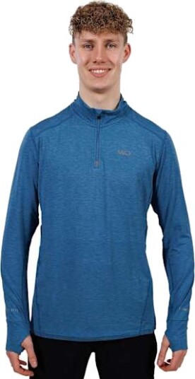 Workout Hillon Melange Midlayer Herre Blue Ashes XL