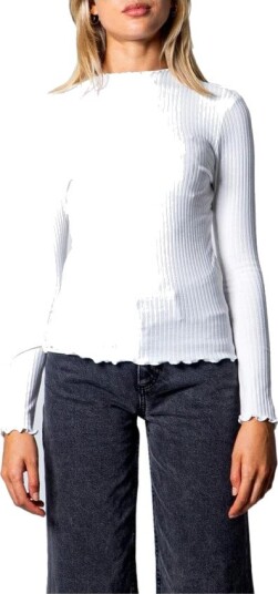 ONLY Emma L/S High Neck Top Egret XS