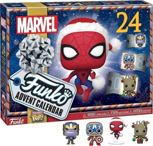 Funko Pop! Julekalender: Marvel   Jul Flerfarget Én Størrelse
