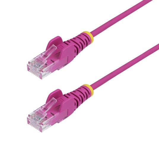 StarTech Patchkabel Cat6 Slim Snagless 2,5 m Rosa