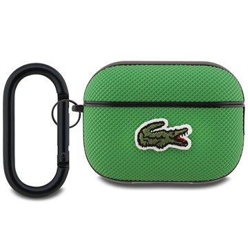 Lacoste Petit Pique Croc Logo Patch etui AirPods Pro 2 Grønn Lacoste Petit Pique Croc Logo Patch etui AirPods Pro 2 Grønn