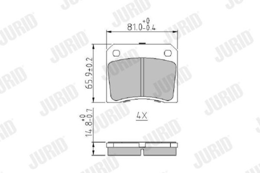 Bremseklosser JURID 571532J Bremseklosser JURID 571532J