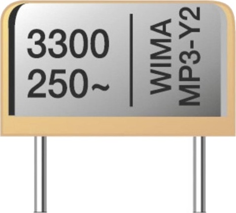 Wima Mpry2w2680fj00mssd 480 Mp3r Y2 Støyfjernerkondensator Radial Leder 0.068 Μf 300 V/Ac 20 % 1 Stk Bulk