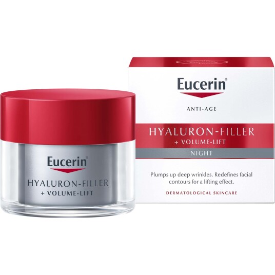 Eucerin Hyaluron Filler Volume-Lift Nattkrem 50 ml for Normal og Moden Hud Eucerin Hyaluron Filler Volume-Lift Nattkrem 50 ml for Normal og Moden Hud