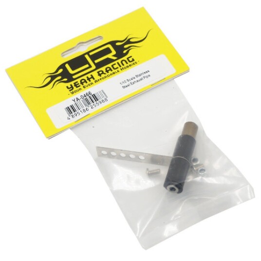Yeah Racing YA-0466 1/10 Scale Stainless Steel Exhaust Pipe