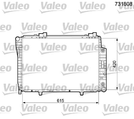 VALEO 731808 Radiator motorkjøling