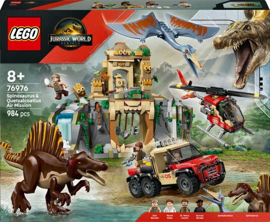 LEGO Jurassic World Helikopteroppdrag med spinosaurus og quetzalcoatlus 76976 LEGO Jurassic World Helikopteroppdrag med spinosaurus og quetzalcoatlus 76976