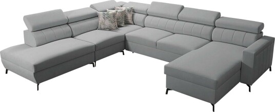 Galbally 5 sits Hörnbäddsoffa Light grey