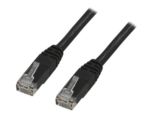 Deltaco Koblingskabel Rj-45 Hann Til Rj-45 Hann 30 M Utp Cat 6 Formstøpt Svart