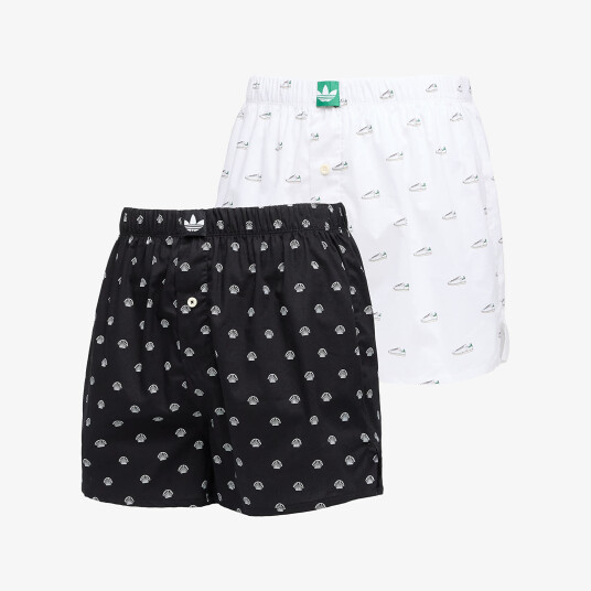 Boxershorts adidas Woven Boxer 2-Pack Black/ White XXL