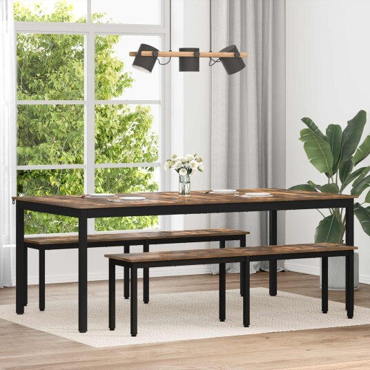 vidaXL Spisebord 200 x 100 x 75 cm Konstruert tre Rektangulær