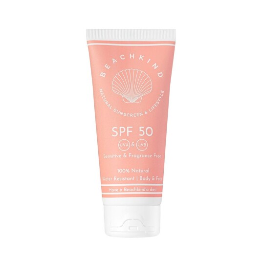 Beachkind Uparfymert Solkrem SPF50 100 ml - Naturlig Beskyttelse