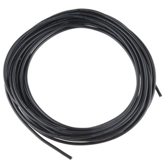 Fuse Silikonkabel 16AWG 5m - Svart