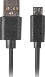 Lanberg   Usb Kabel   Usb Hann Til Micro Usb Type B Hann   Usb 2.0   1 M   Svart