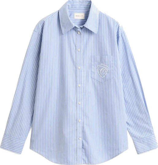 Gant Rel Classic Poplin Stripe Shirt Blue 42