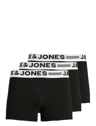 Jack & Jones Sense Trunks 3-Pack Noos - Black - XXL Jack & Jones Sense Trunks 3-Pack Noos - Black - XXL