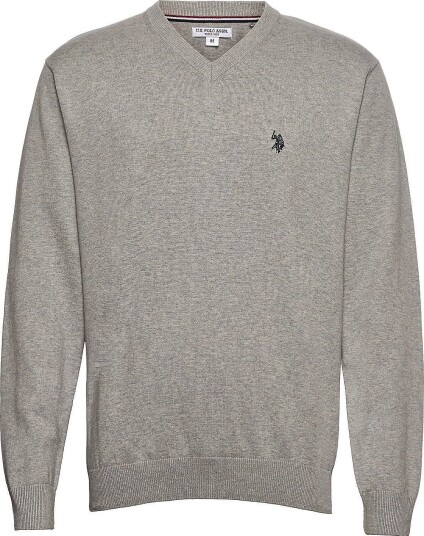 U.S. Polo Assn. Uspa V Neck Knit Cosmo Men   Grey   S
