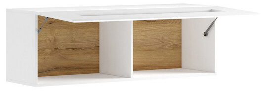 Toreno Vitrine 37x131 cm Hvit/Natur Toreno Vitrine 37x131 cm Hvit/Natur