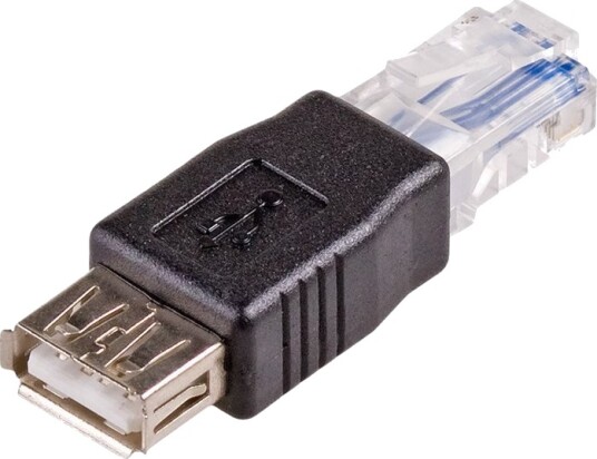 Akyga   Nettverksadapter   Usb Hunn Til Rj 45 Hann   Usb 2.0   Svart