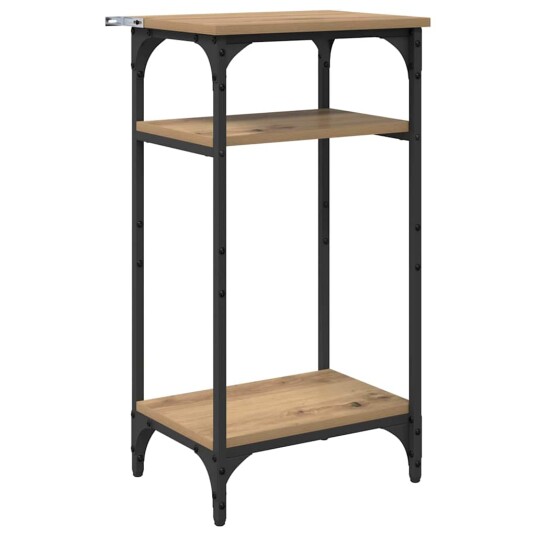 Sidetabell med hylle Artisan Eik 40 x 30 x 75 cm Konstruert tre