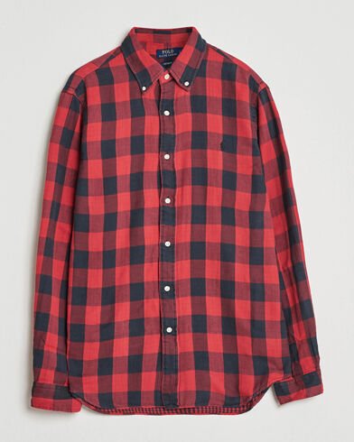 Ralph Lauren Polo Custom Fit Double Faced Checked Shirt Red/Black