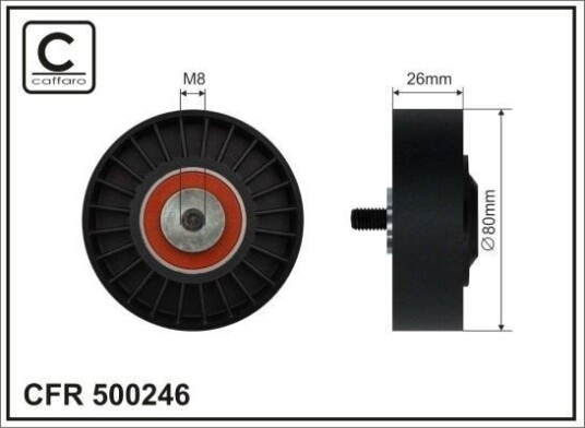 CAFFARO 500246 Strammehjul, kilerem